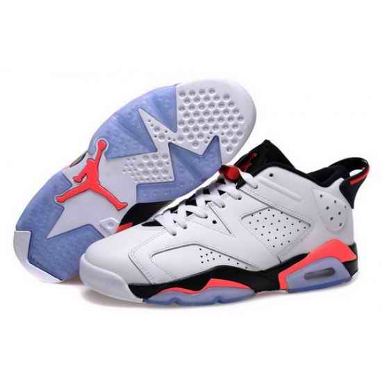 Air Jordan 6 Shoes 2015 Mens Low With Seal White Black Red
